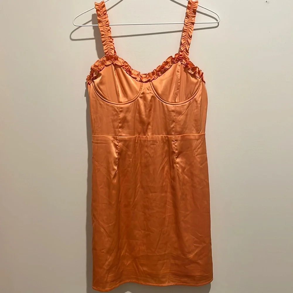Blue Blush Orange Dress - Picture 1 of 4